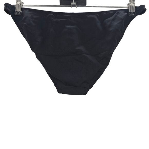 Andie Swim X Demi Moore Womans size L The Tropez Bikini Bottoms in Black NEW - Picture 3 of 8